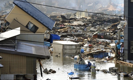 flooding after 2011 Tohoku earthquake and tsunami