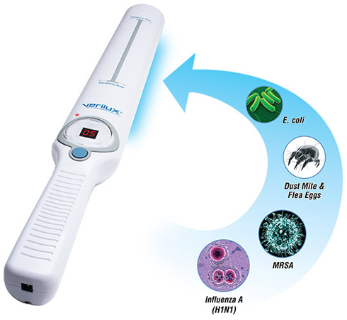 uv wand sanitizes cell phones and other devices